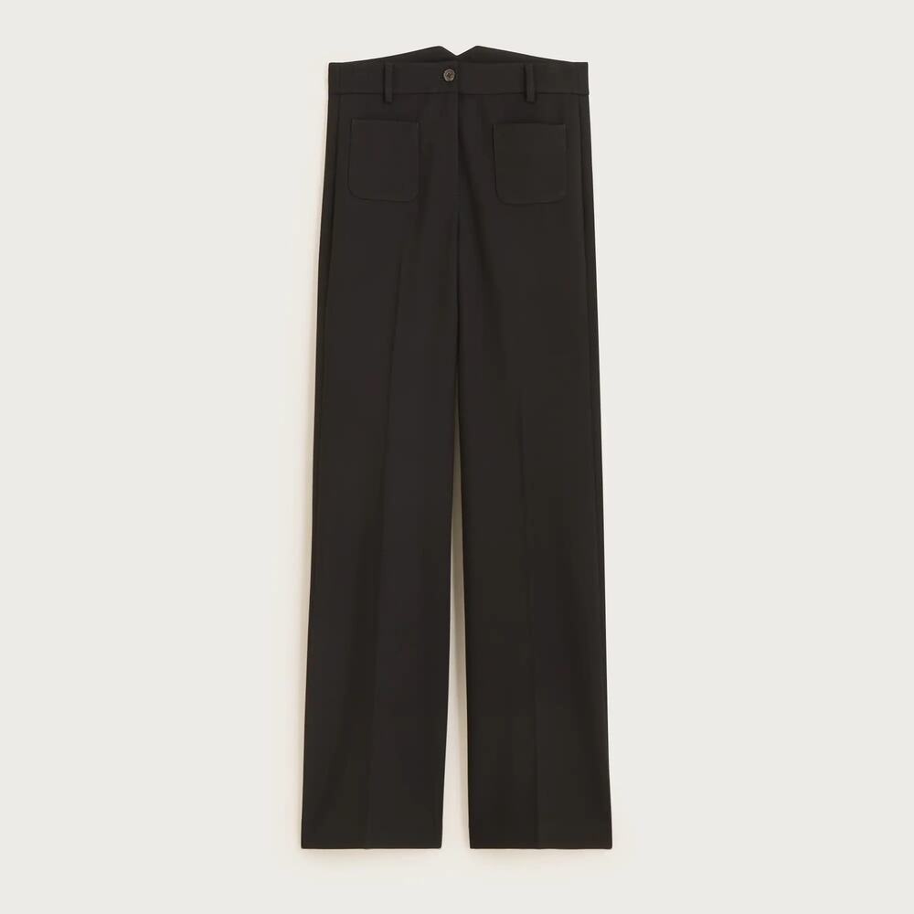 J.Crew Carolina Pant Patch Pocket Four Season Stretch Black 6 NWT